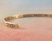 Maid of Honor Sister Bracelet, Maid of Honor Gift, Maid of Honor Proposal, Maid of Honor Bracelet Gift, Matron of Honor Gift,Red Fern Studio