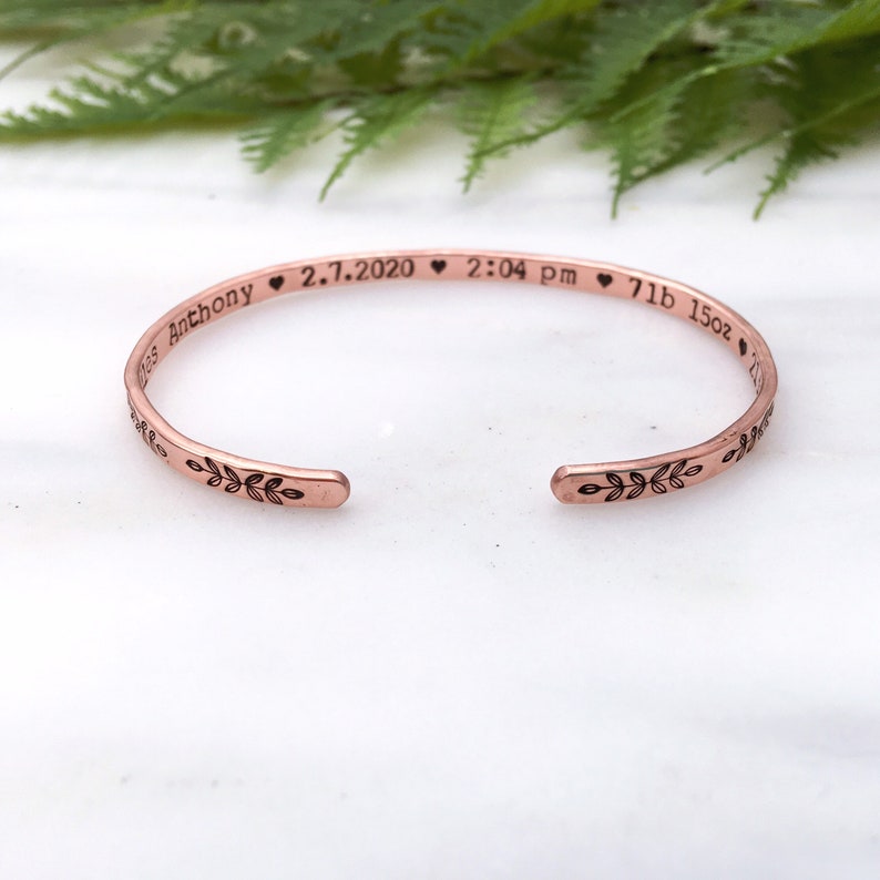 New Mom Gift, Push Present, New Mom Jewelry, Gift for New Mom, Push Present for Wife, Mom to be Gift, New Mother Gift, First Second Time Mom Rose (copper)