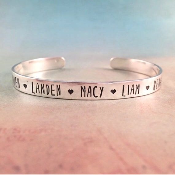 Grandmother Bracelet With Names Mothers Bracelet Kids Names