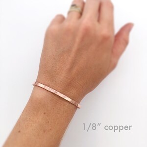 Custom Quote Bracelet, Custom Copper Bracelet Cuff, Personalized Bracelet, Secret Message Bracelet, Hidden Message Bracelet, Red Fern Studio image 5
