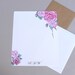 Personalized Letter Writing Set, Custom letter Paper Stationery, Writing Paper Stationary Set, Monogram Paper, Rose Bouquet, Garden, Floral