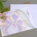 Stationary, Custom Writing Paper, Personalized Flat Noe Cards Set, Stationery, Letter, Paper, Sunburst Iris, watercolor, garden, nature