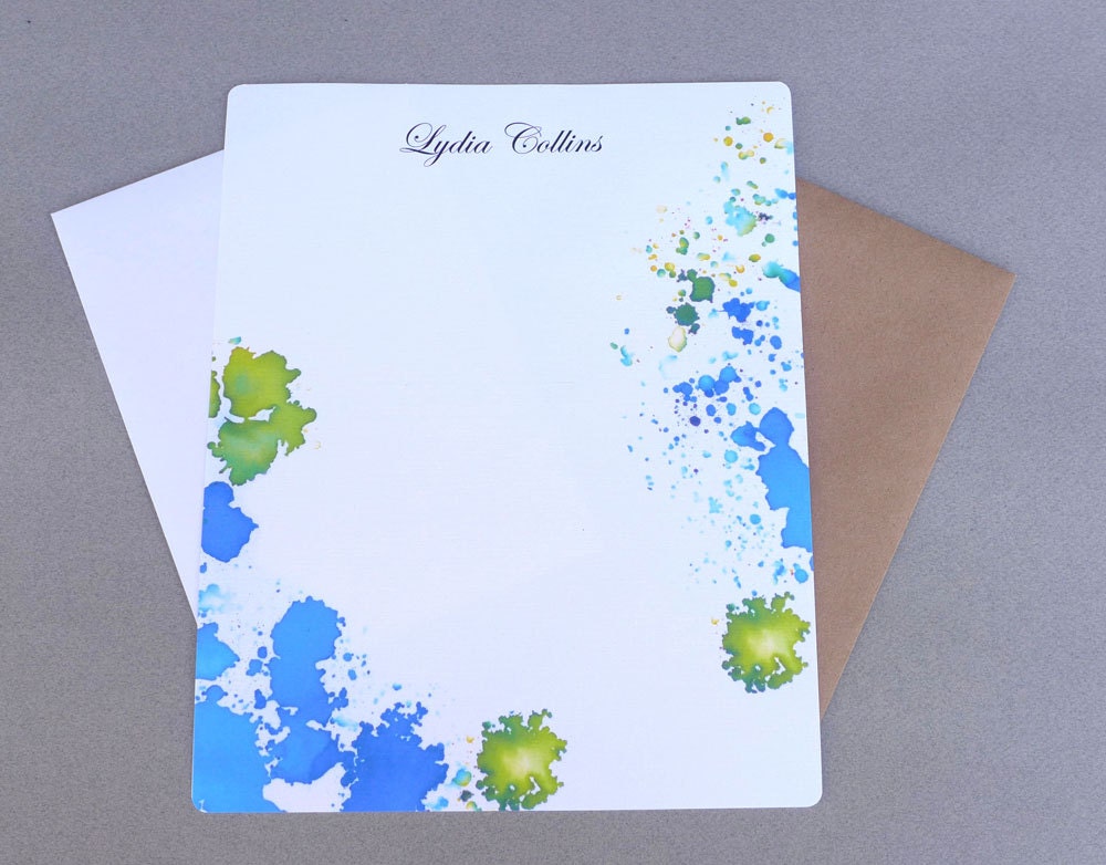 Customized writing paper