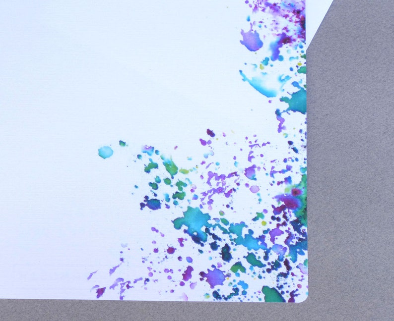 Note Card Set Personalized Flat Note Cards Letter Writing Etsy