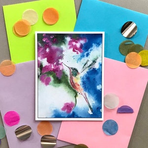 Vrouwen Kolibrie Briefpapier Set, Women's Folded Note Card Stationaire Set, Aangepaste Brief Schrijven Note Card BriefBrief Briefpapier, Cadeau voor haar