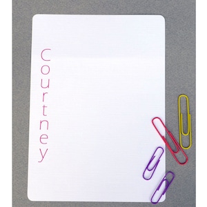 Juego de papel de escribir personalizado clásico para mujer, juego de regalo de papelería elegante Simple para hombre, juego estacionario de escritura de letras personalizado para niña