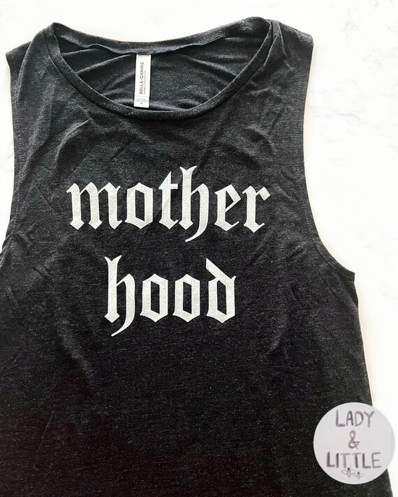 Motherhood - black scoop muscle tank