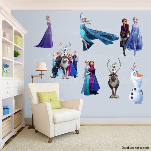 Frozen Inspired Wall Border Fabric Wall Decal Set of Two 25 Etsy