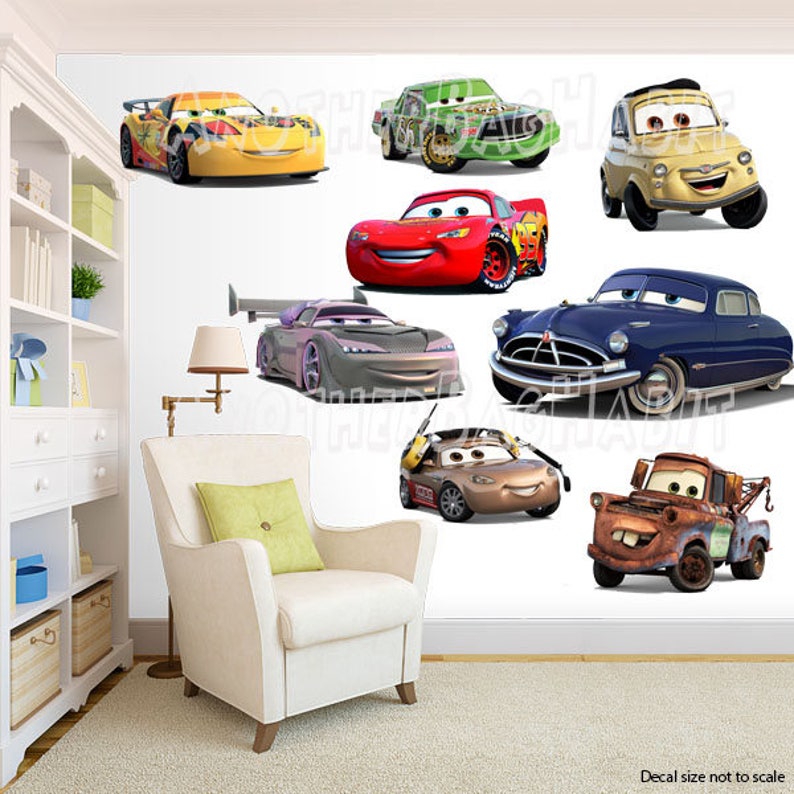 Cars Wall Decal Room Decor Etsy
