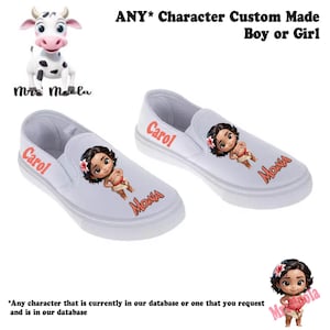 Mrs. Moola&#39;s Canvas Sneakers for Children and Toddlers - Customized (Inspired by Princess Moana)