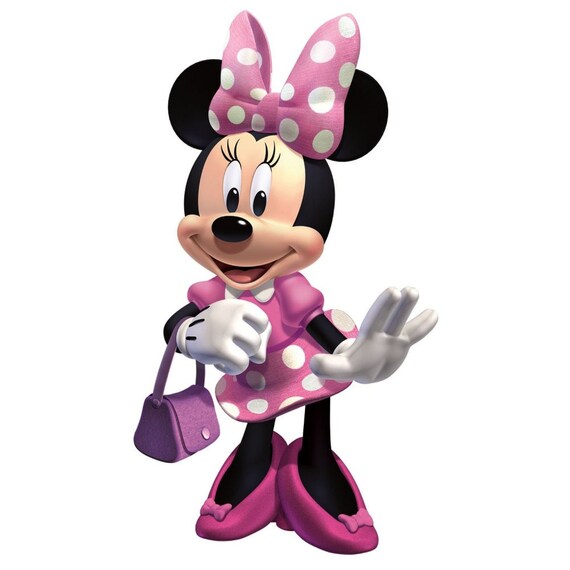 Disney Minnie Mouse Bow-Tick Giant Wall Stickers Mural 17 autocollants Parti Decor