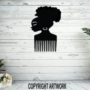 Woman Wall Art Featuring African Queen, African Art, Black Girl Magic, Black History, Decal, Removable Wall Sticker, Gift for her, Mothers