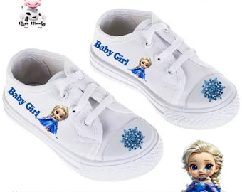 Mrs. Moola's Canvas Sneakers for Children and Toddlers - Customized (Inspired by Disney Frozen)