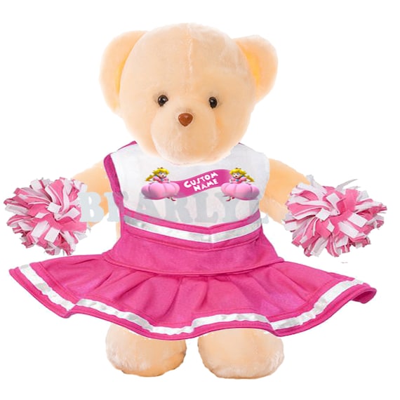peach teddy bear