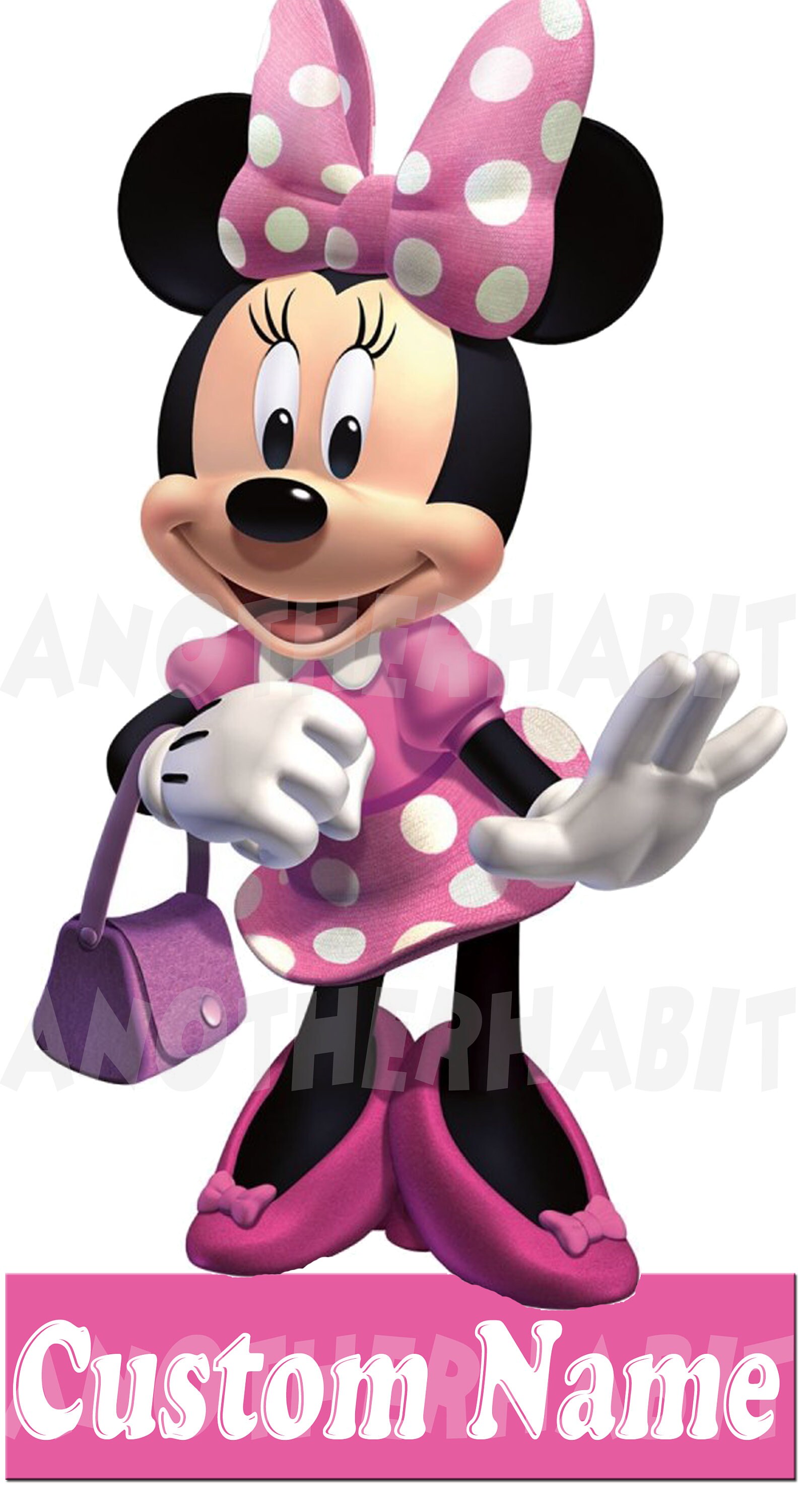 Minnie Mouse Wall Decal Room Decor Large Etsy