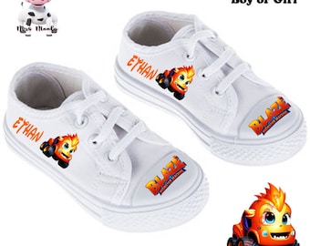 Mrs. Moola's Canvas Sneakers for Children and Toddlers - Customized (Inspired by Monster Machines)