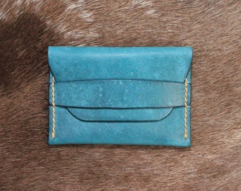 Handgemaakt aqualeren portemonnee-etui – volnerf – minimalistisch design