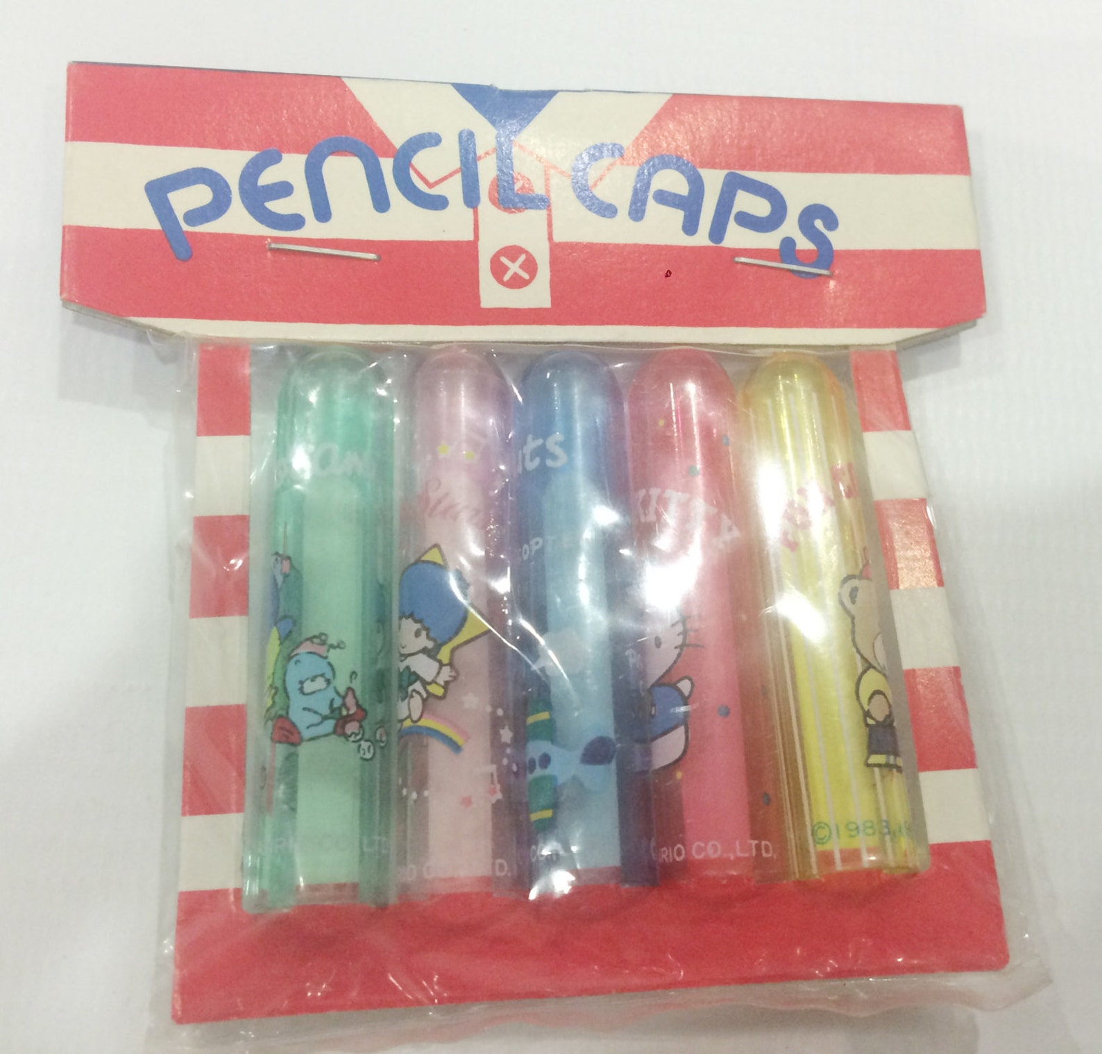 Vintage Sanrio Pencil Caps Made in Japan 1986 Etsy