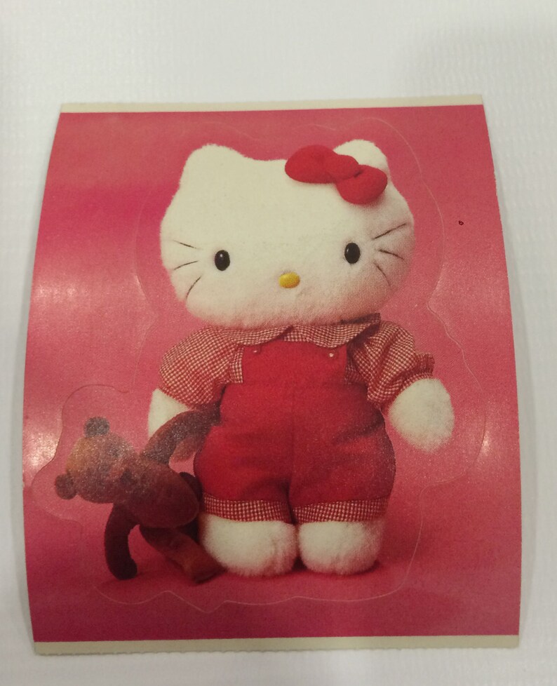 Vintage Sanrio Hello Kitty Stickers 1958 Made in Japan Etsy