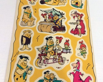 Vintage Flintstones Stickers-Ansicht met stickers(post card with stickers)1985/90-HOLLAND