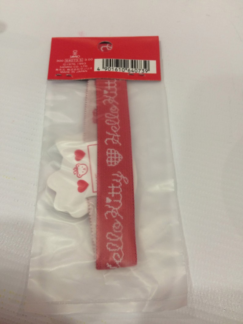 Vintage Hello Kitty hair band 1993 Sanrio made in Japan