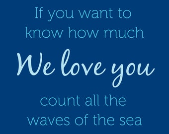 Downloadable Nautical Nursery Sign - Waves of the Sea