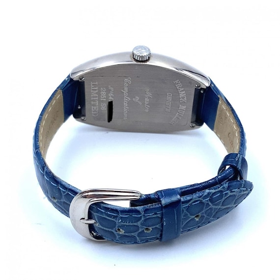 Pre Owned Franck Muller Cintree Curvex Big Date 30mm 18K White Gold Watch 2851 Etsy