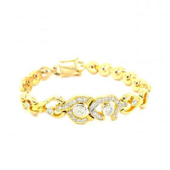 18Kワンポイントダイヤブレスレット　 ★⭐︎★金価格高騰中⭐︎★⭐︎クリーニング済み 18k 1.00ctw diamond - Gem