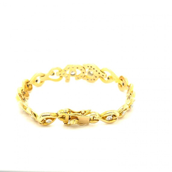 1.00ctw Round Diamond Circular Tapered Link Brace… - image 5