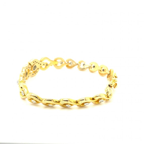 1.00ctw Round Diamond Circular Tapered Link Brace… - image 8