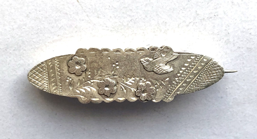 Sterling Silver Victorian Sweetheart Brooch 1898 - Etsy