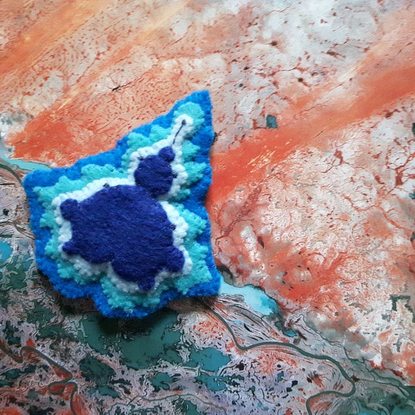 Felt Mandelbrot Magnet