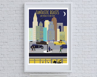 Fantastic Beasts and Where to find them inspired A3 or A4 poster