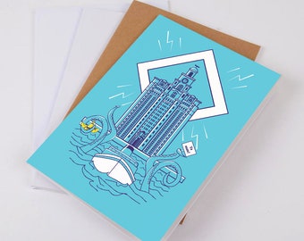 Liver Building Lined Notebook. A gift for Liverpool stationary lovers, or just yourself!