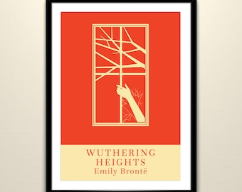Wuthering Heights Print: Minimalist Book Cover Art