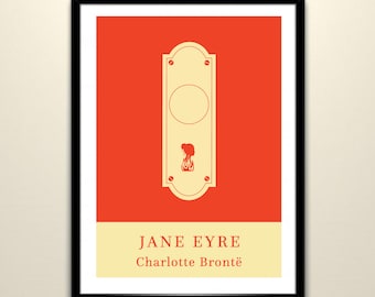Jane Eyre Print: Minimalist Book Cover Art