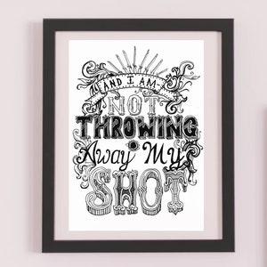 Hamilton 'My Shot' A5 Druck