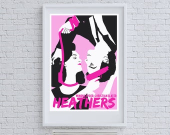 Heathers Movie Poster Print: Darkly Comic Teen Angst (A3)