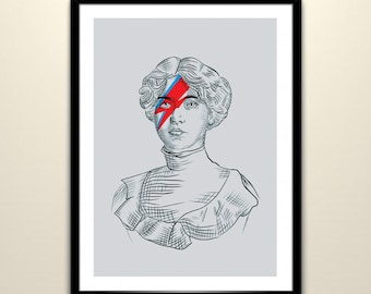 Rebel Rebel, Rockstar Art Print.