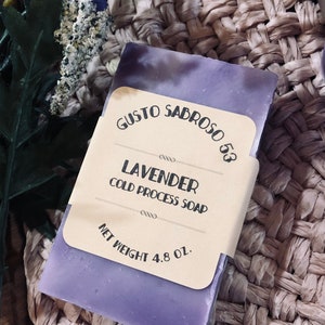 Lavender Cold Process Soap FREE SHIPPING