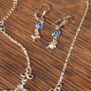 Jewelry Set Includes Bracelet Earrings necklace Pendant of elephants Hearts or Butterfiles n Earrings