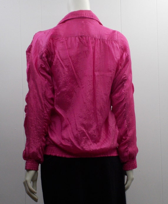 90's Bright Pink "Mango" Lined Windbreaker/Jacket… - image 6