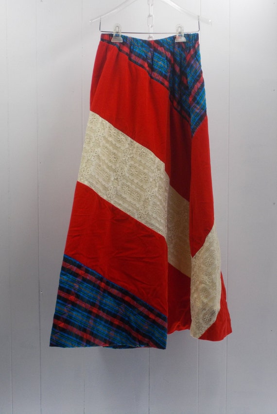 Another Vintage Patchwork Maxi Skirt by Chessa Da… - image 2