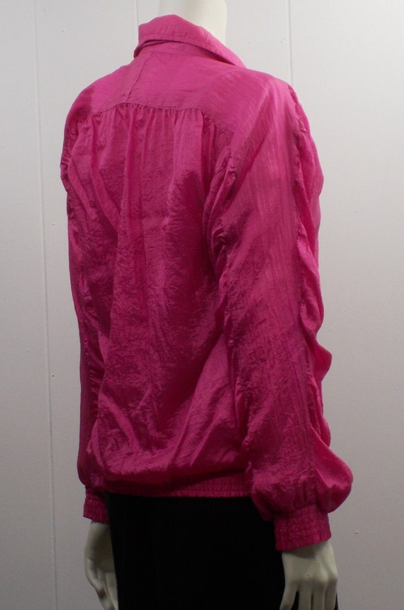 90's Bright Pink "Mango" Lined Windbreaker/Jacket… - image 8