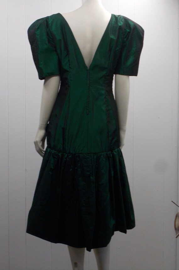 Radiant Forest Green Vintage Party Dress for that… - image 6