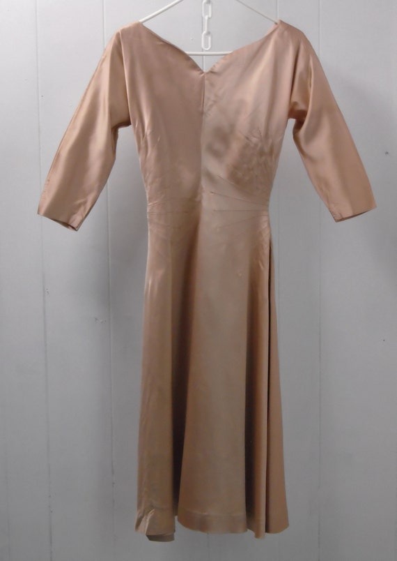 Elegant 50's "Champagne" Dress for Special Event … - image 2