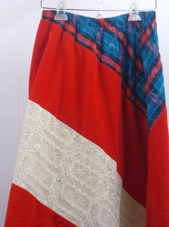 Another Vintage Patchwork Maxi Skirt by Chessa Da… - image 5