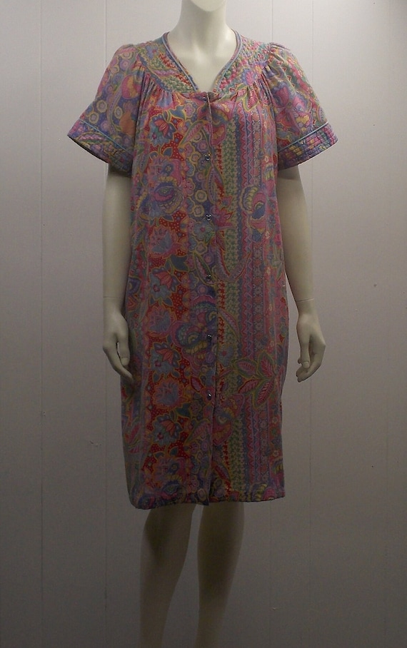 Vintage Multi-Colored Lightweight Day Dress in Nov