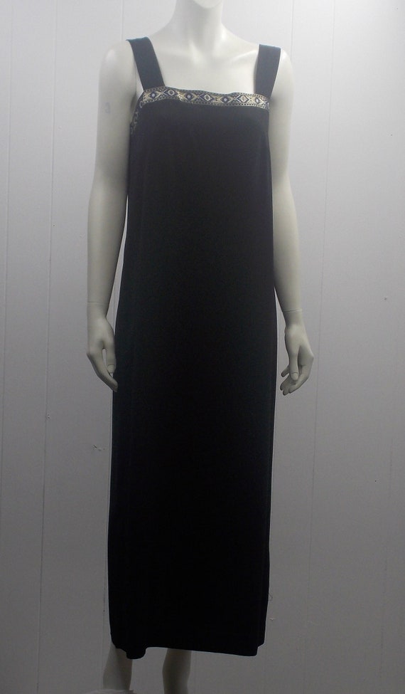 Simple but Elegant Black 90's Dana Kay Maxi Dress/