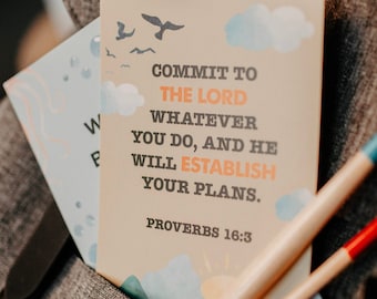 Bible Verse Notes for Young Boys, Scripture Bible Cards, Encouragement Cards, Bible Study Notes for Pre-Teen & Teenage Boys, Christian Gift
